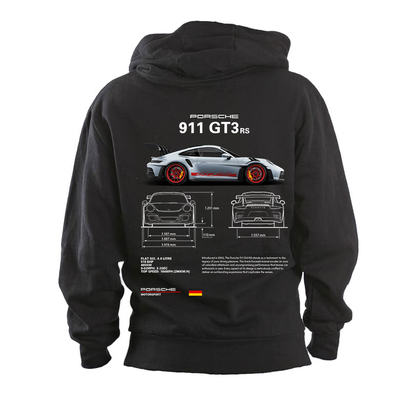 Hoodie Sudadera Porsche 911 Gt3 Rs